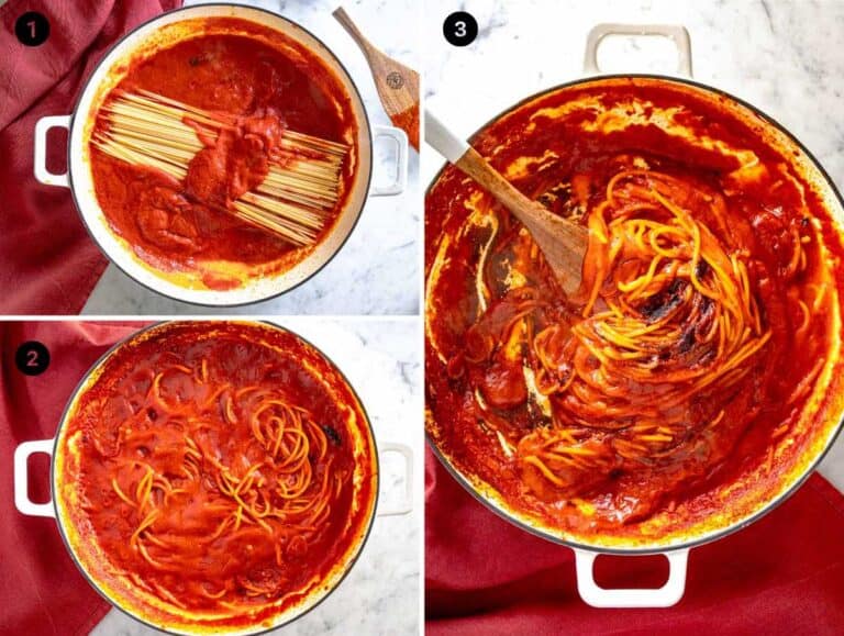 How to cook spaghetti all'assassina on a skillet.