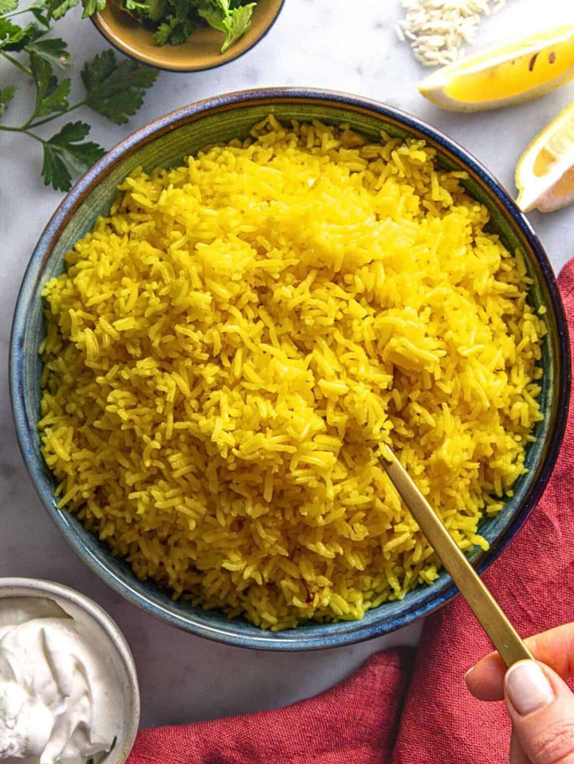 Easy Saffron Rice | Hilltop Recipes