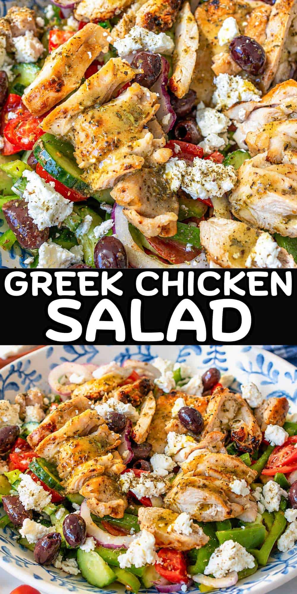 Greek Grilled Chicken Salad (With Lemon Oregano Chicken) | Hilltop Recipes