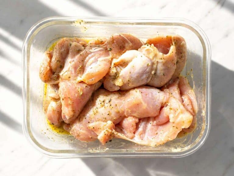 Step 2 Chicken coated in marinade and ready for refrigeration.