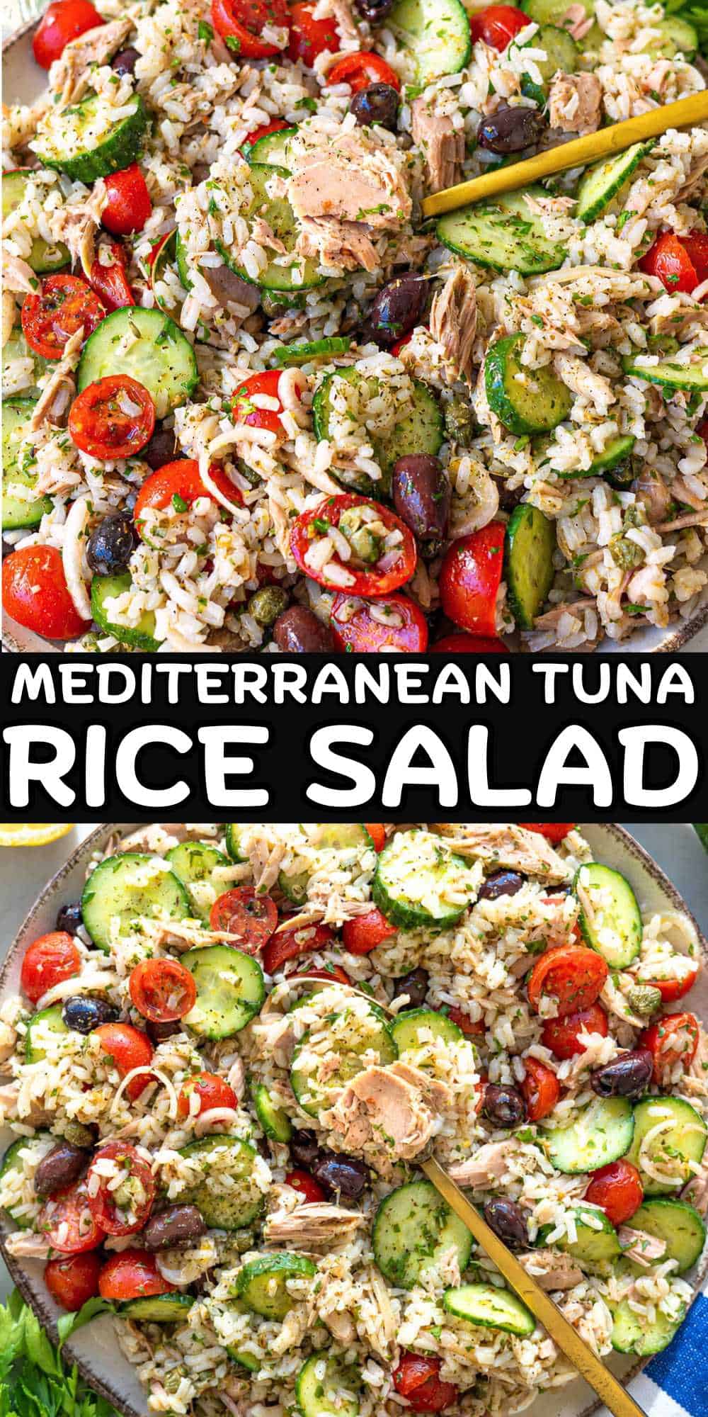 Tuna Rice Salad (Easy Mediterranean Recipe) | Nico's Recipes